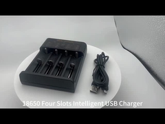 4 فتحات 18650 شاحن بطارية قابلة لإعادة الشحن 4.2 فولت 2A للبطارية الليثيوم أيون Ni-MH Ni-CD