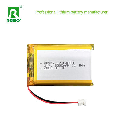 شراء 3.7 فولت بطارية البوليمر الليثيوم 104050 104060 بطاريات ليثيوم أيون 3000mAh online manufacture