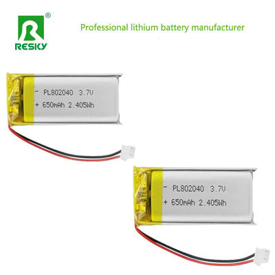 شراء Power Lithium Cell 802045 3.7V 750mAh Rechargeable Lithium Ion Polymer Battery For Smart Device تصنيع عبر الإنترنت