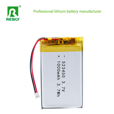 شراء طاقة بطارية الليثيوم الخلية 523450 3.7v 1000mAh 3.7Wh بطارية لي البوليمرية القابلة لإعادة الشحن تصنيع عبر الإنترنت
