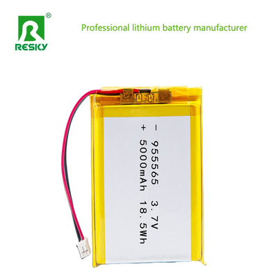 شراء خلايا الليثيوم LP955565 3.7V 5000mAh 18.5wh بطارية الليثيوم البوليمرية الشمسية لمسالج محمولة تصنيع عبر الإنترنت