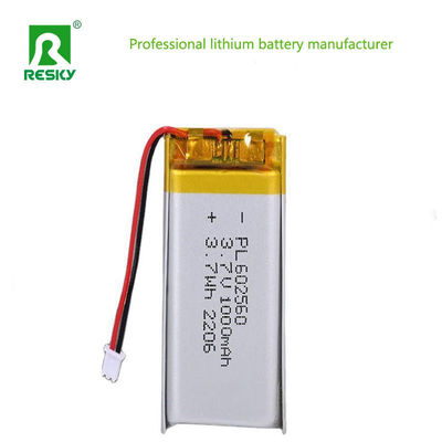 شراء بطارية الليثيوم LP602560 3.7v 4.2v 1000mAh بطاريات ليبوليمر قابلة لإعادة الشحن لمراقب GPS تصنيع عبر الإنترنت