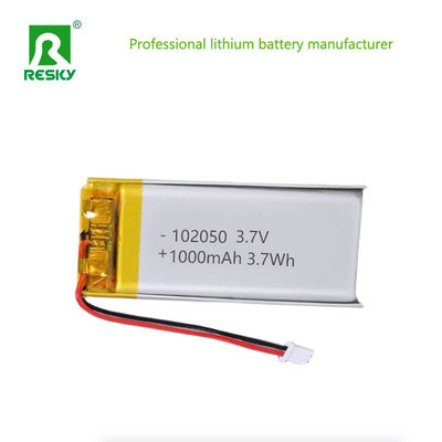 شراء بطارية الليثيوم البوليمر 102050 3.7v 1000mAh 3.7Wh بطارية ليبو قابلة لإعادة الشحن تصنيع عبر الإنترنت