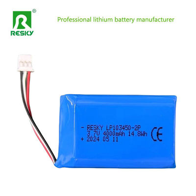 بطارية الليثيوم البوليمر القابلة لإعادة الشحن 103450 2p 4000mAh 3.7V لجهاز الكمبيوتر الشخصي