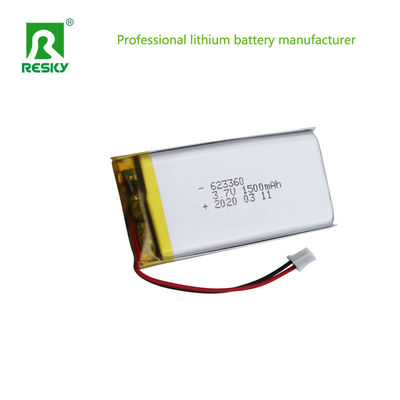 بطارية الليثيوم البوليمرية المجددة الشحن 1500mAh 603060 3.7v لمتحدث بلوتوث
