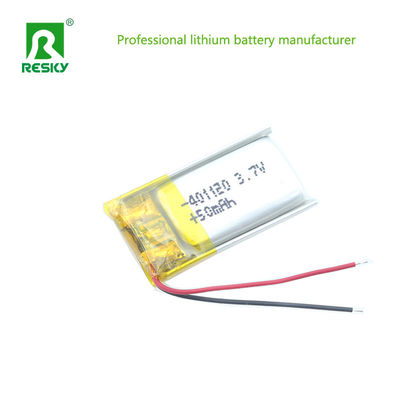 خلية بطارية بوليمر الليثيوم 401120 3.7V 50mAh للأجهزة الذكية