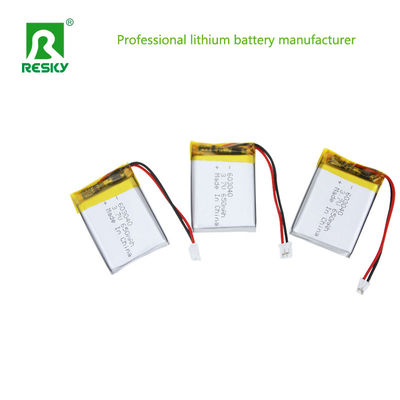 بطارية الليثيوم البوليمر 3.7 فولت 603040 750mAh بطاريات قابلة لإعادة الشحن لمصباح ثلاثي الأبعاد