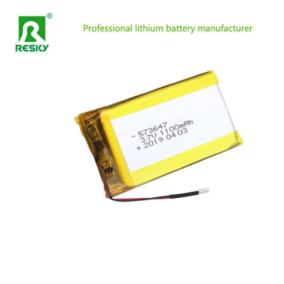 بطارية البوليمر الليثيومية ذات الحقيبة الزجاجية الخلية 573647 553450 3.7V 1100mAh بطاريات تخزين الطاقة