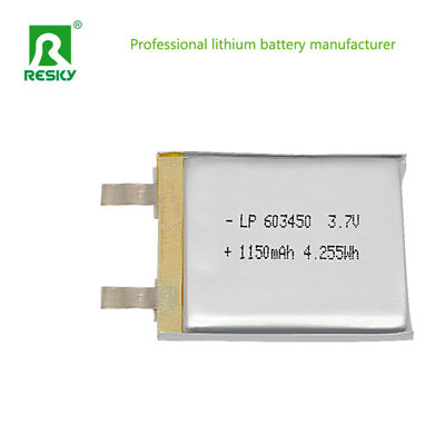 بطارية الليثيوم البوليمر الشمسية 3.7 فولت 603450 بطاريات 1200mAh للإنذار المصعد
