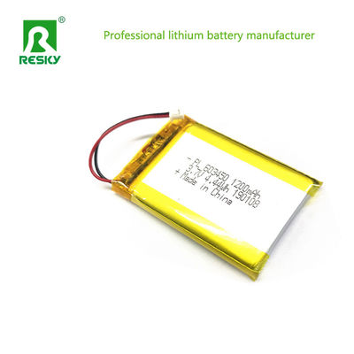 بطارية الليثيوم البوليمر الشمسية 603450 3.7v 1200mAh لجهاز تحديد المواقع المحمول