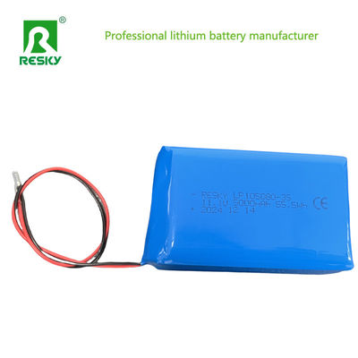 بطارية الليثيوم البوليمرية القابلة لإعادة الشحن 105080 115181 11.1V 5000mAh 55.5Wh لبنك الطاقة