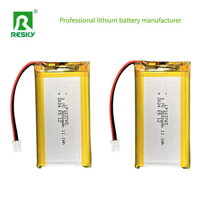 خلية لي بوليمر قابلة لإعادة الشحن 103765 3.7 فولت 3000mAh 11.1wh للكاميرا الرقمية
