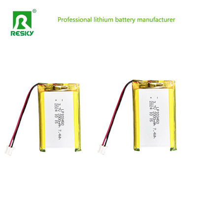 103450 بطارية الليثيوم البوليمر 3.7 فولت 7.4 فولت 2000mAh بطاريات ليبو قابلة لإعادة الشحن