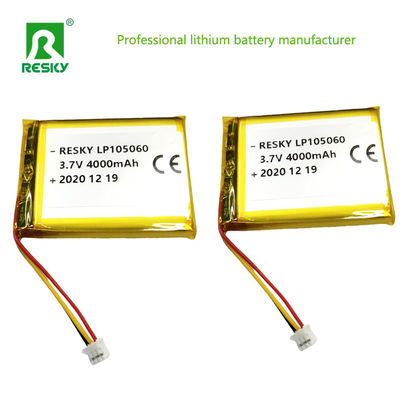 105060 بطاريات الليثيوم البوليمر ليبو 3.7 فولت 4000mAh لمكبر الصوت بلوتوث