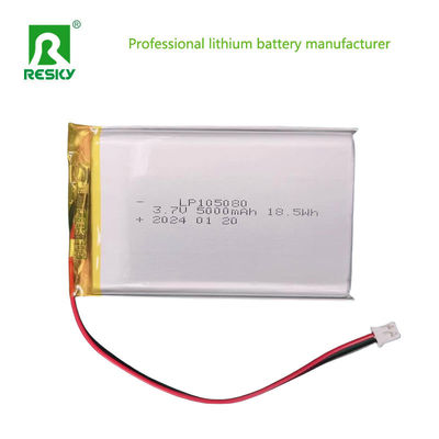 بطارية الليثيوم البوليمر 105080 3.7 فولت 5000mAh لجهاز الطلب