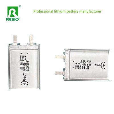 بطارية ليبو مخصصة الخلايا 552535 3.7V 430mAh 400mAh الطاقة