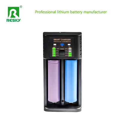 شاحن بطارية USB قابلة لإعادة الشحن 4.2V 500mA 1A 2A لـ 18650 26650 21700 14500