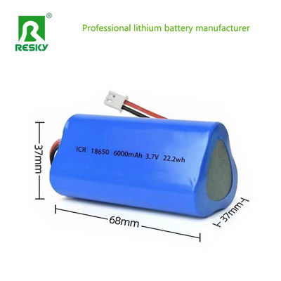بطارية الليثيوم أيون قابلة لإعادة الشحن 11.1 فولت 3s 18650 2200mAh لضوء الدراجة