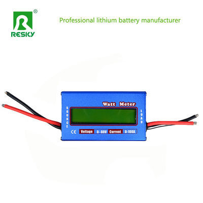 60 فولت مقياس الطاقة المتواصلة RC الملحقات 100A واطمتر رقمي للبطارية الليثيومية RC