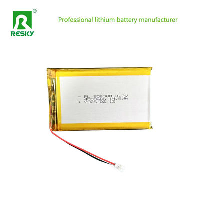 بطارية الطاقة 805080 3.7V 4000mAh 14.8wh بطارية ليثيوم أيون قابلة لإعادة الشحن
