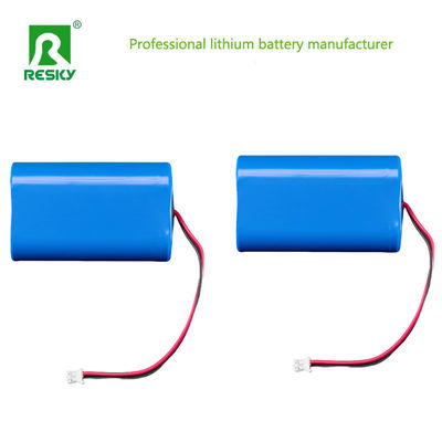 بطارية الليثيوم الشمسية القابلة لإعادة الشحن 18650 7.4v 3500mAh بطارية ليثيوم أيون