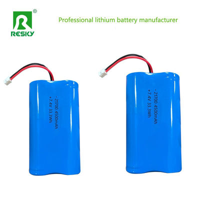 خلية الليثيوم 21700 7.4 فولت 5000mAh 18.5wh بطارية ليثيم أيون قابلة لإعادة الشحن لضوء الشمس