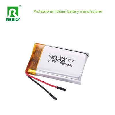 بطارية الليثيوم قابلة للإعادة الشحن الخلية 502030 3.7 فولت بطارية ليبو 250mAh للساعة الذكية