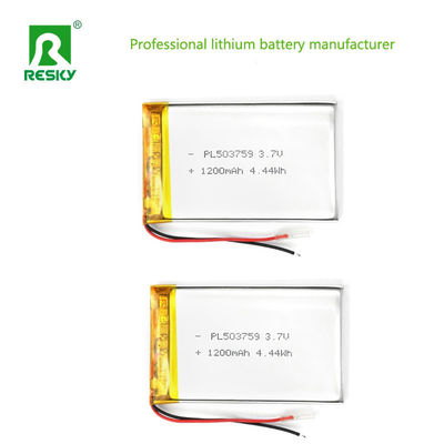 طاقة بطارية ليبو 503759 3.7v 1200mAh 4.44wh بطارية ليثيوم أيون قابلة لإعادة الشحن