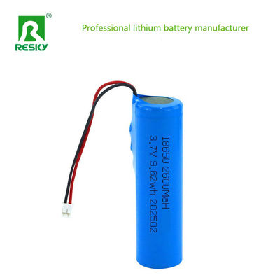 خلية ليثيوم أيون 3.7 فولت 4.2 فولت 2600mAh خلية بطارية ليثيوم أيون قابلة لإعادة الشحن مع PCM