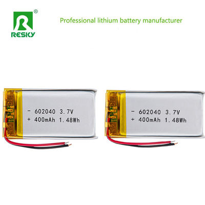 خلية بطارية ليثيوم بوليمر شمسية 602040 450mAh 3.7V قابلة لإعادة الشحن، حزمة بطارية ليبو