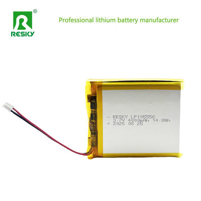 خلية ليثيوم أيون 105556 3.7v 4000mAh 14.8wh بطارية ليثيوم أيون بوليمر قابلة لإعادة الشحن