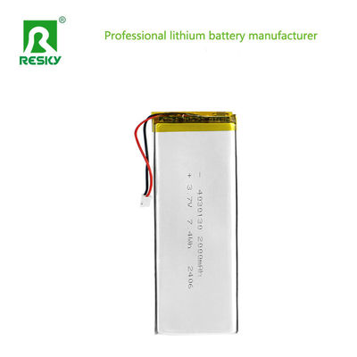 بطارية الليثيوم البوليمرية القابلة لإعادة الشحن 4030130 3.7 فولت 2000mAh 7.4wh بطارية ليبو