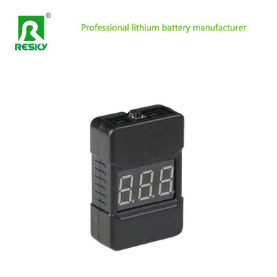 1-8S Lithium RC Battery Pack 2 In 1 Low Voltage Alarm Buzzer Battery Indicator Displayer