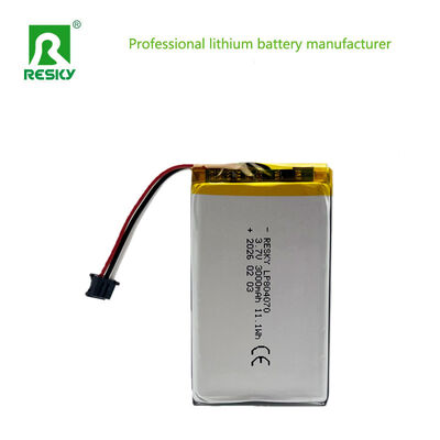 بطارية الليثيوم 804070 3.7v 3000mAh 11.1wh بطارية ليبو قابلة لإعادة الشحن